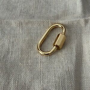 Gold filled Oval Carabiner Clasp